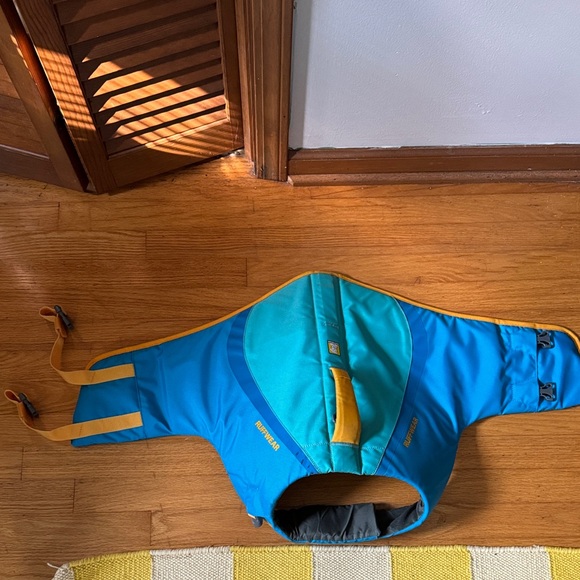 RuffWear floatcoat Swim Vest in Blue and Yellow - Picture 1 of 4